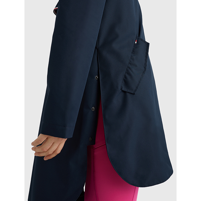 Tommy Hilfiger Women's Waterproof Long Performance Rain Jacket - Desert Sky-3